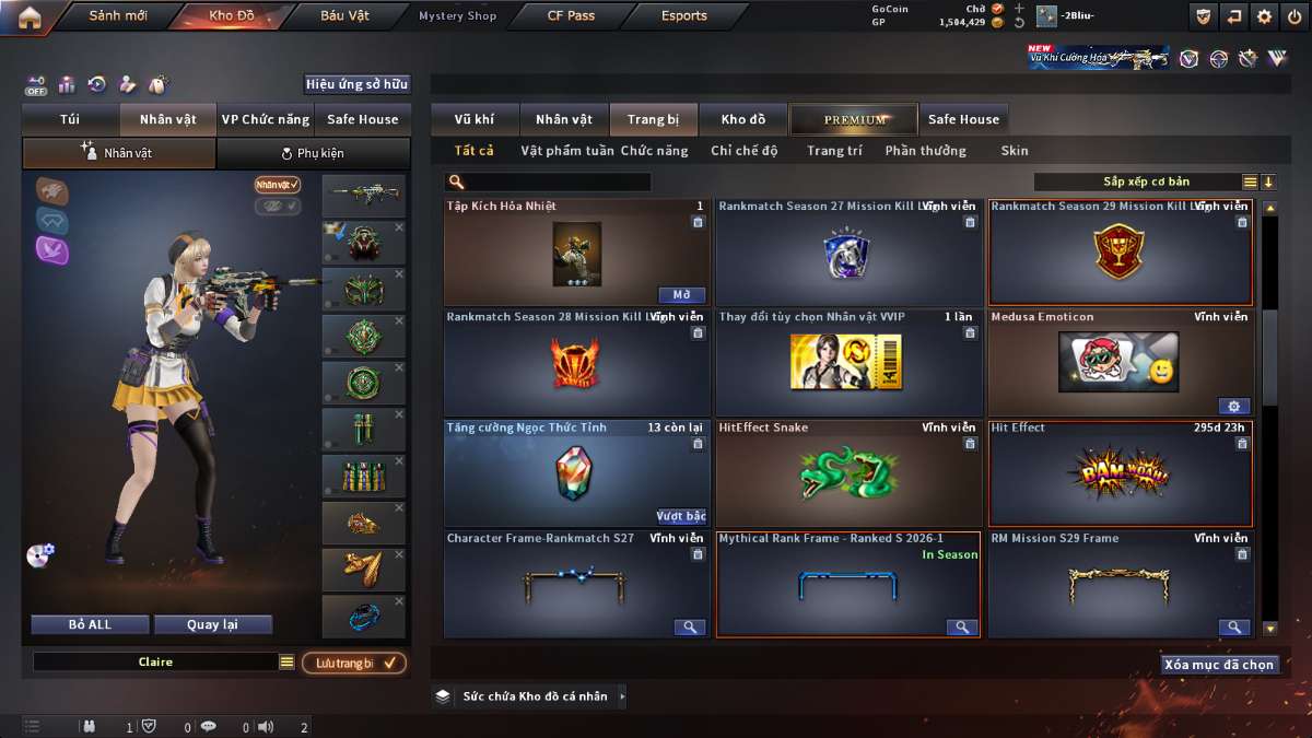 shop acc cf uy tin gia re